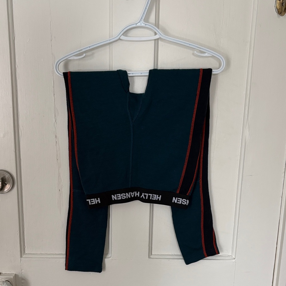 Helly Hansen Kids' Dark Blue Merino Wool Thermal Bottoms